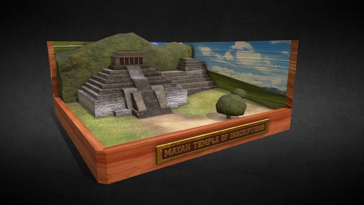 Mayan Temple Of Inscriptions 3D Model