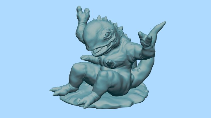 Baby Balaton Beast (BoBy) 3D Model