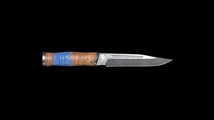 Hunting knife 3D Model