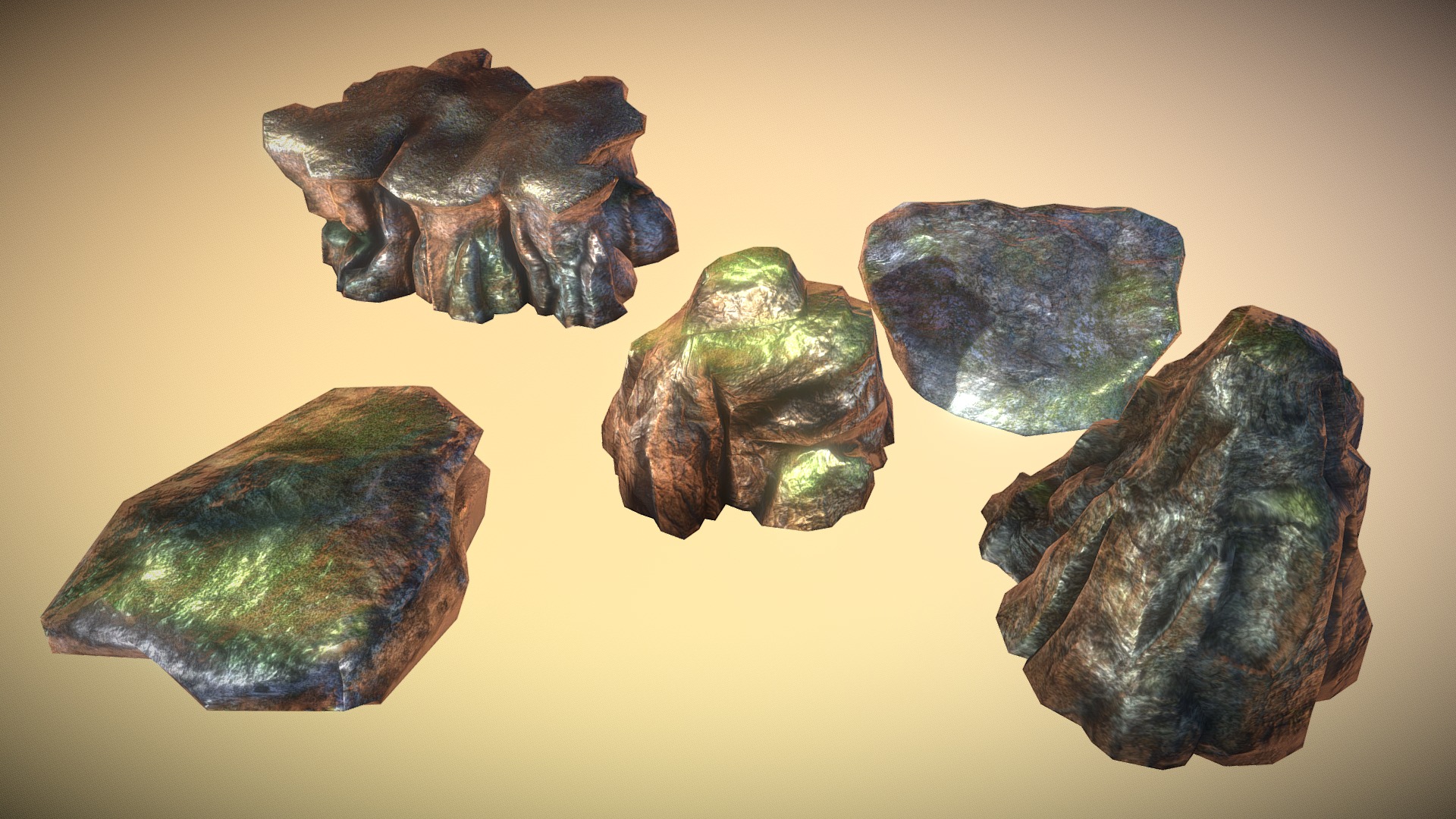 3D model Rocks - This is a 3D model of the Rocks. The 3D model is about a group of rocks.