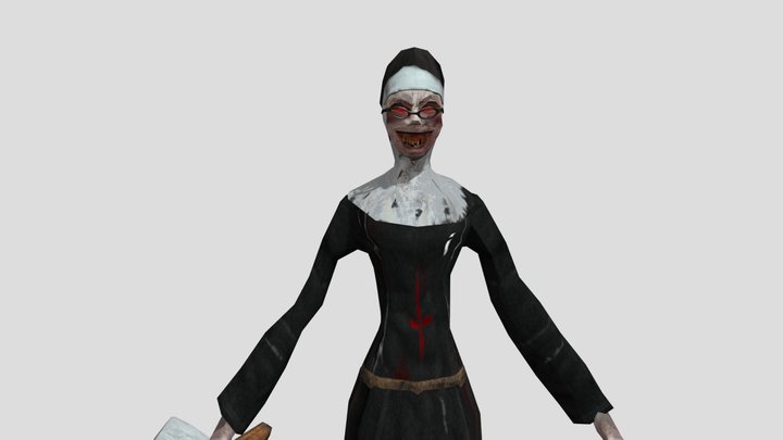 Evil Nun Broken Mask Lite Sister Madeline 3D Model