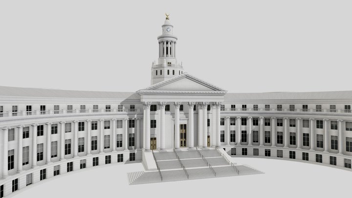 Denver City Hall 3D Model
