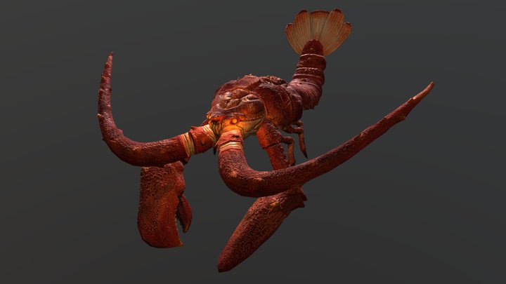 Monster Lobster 3D Model