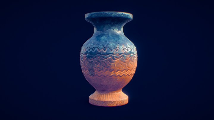 Stylized Vase 2 3D Model