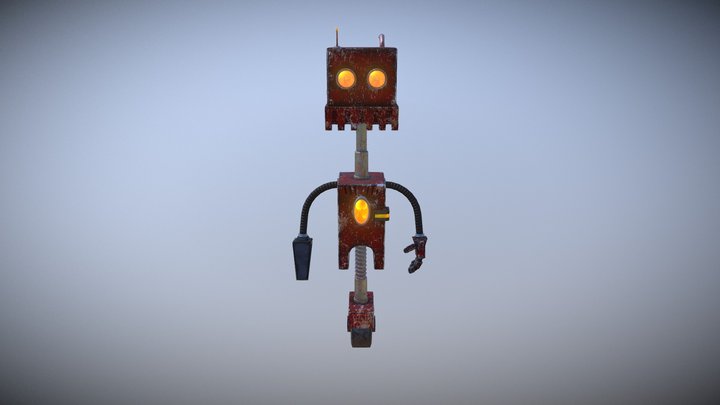 Cleaning Robot 3D Model