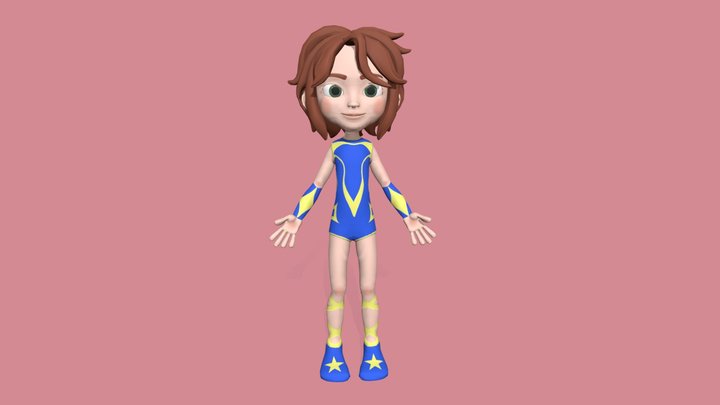 Circus Kid 3D Model
