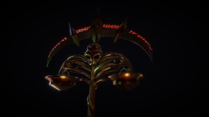 Demonic Staff(Test) 3D Model