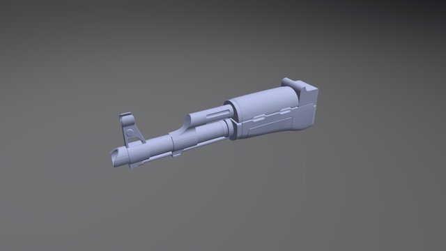 Nerf Ak 47 Front End Assem 3D Model