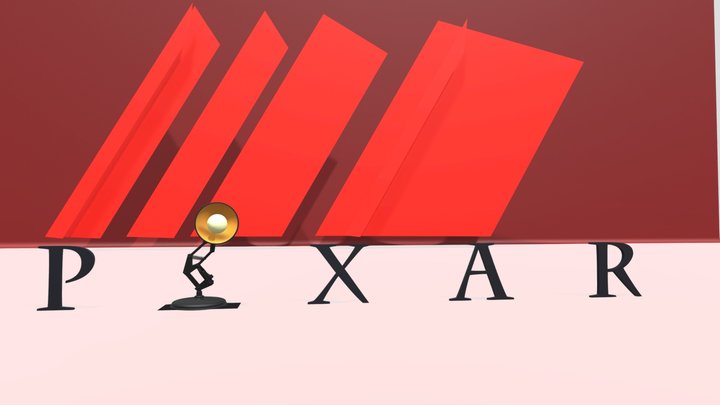 Pixar Animation Studios logo (June 5, 2018) (Inc 3D Model
