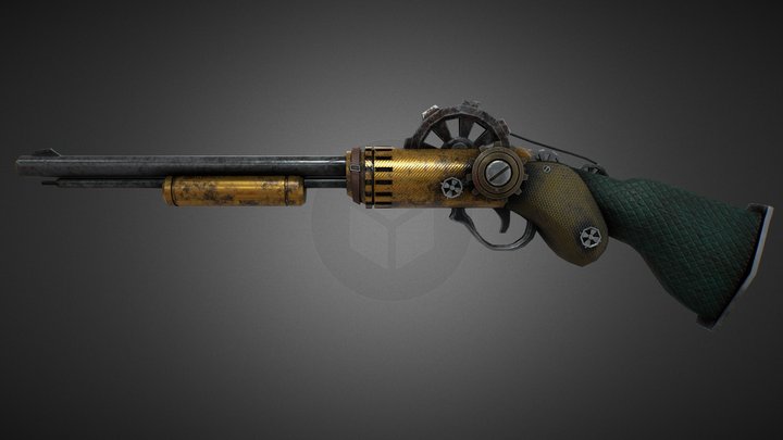 Steampunk_Rifle_s20021 3D Model