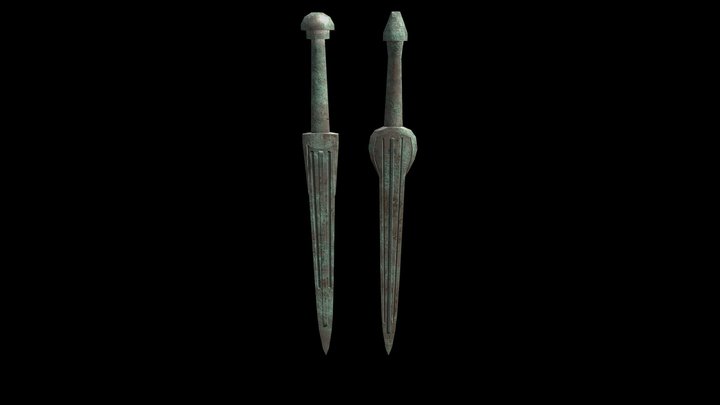 Bronze swords 3D Model