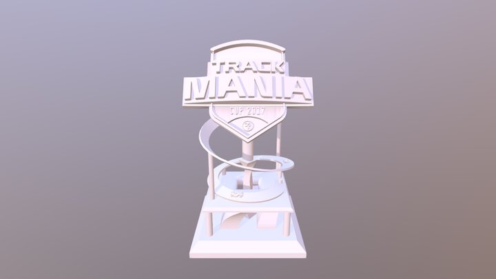 ZrT TrackMania Cup 2017 Trophy 3D Model