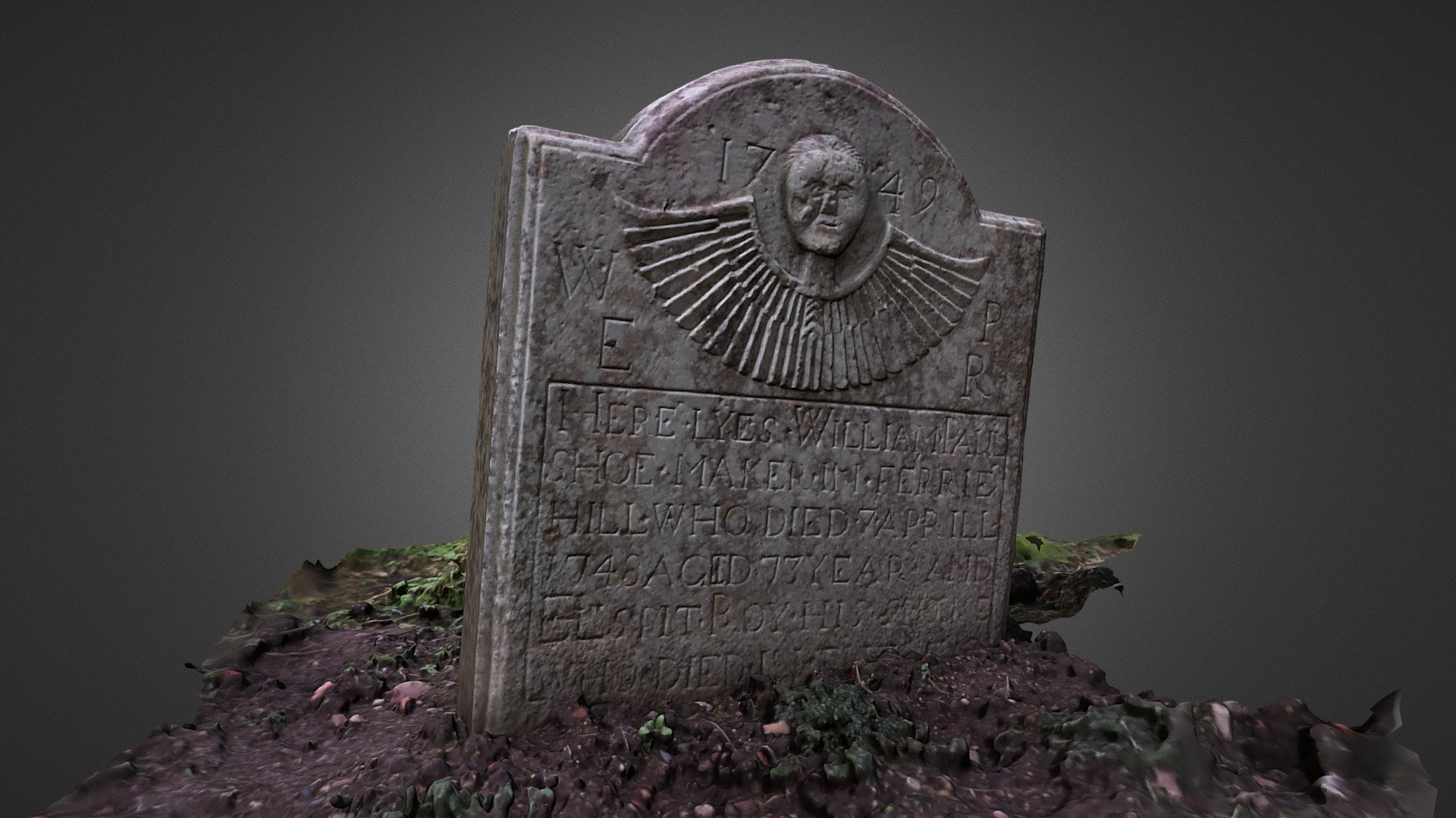 1749 St Machar's Cathedral gravestone, Aberdeen