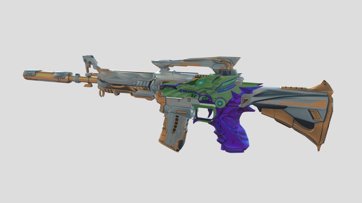 Gun Rifle Z37 Rex 3D Model