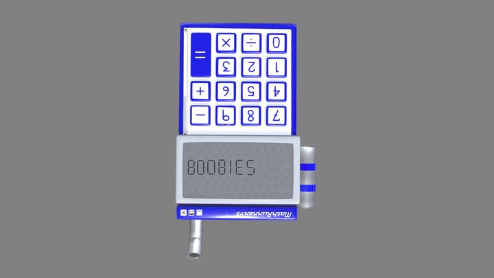 Windows Styled Calculator 3D Model