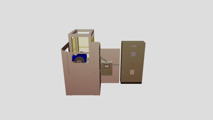 Bancada De Testes De Bombas Hidráulicas 3D Model