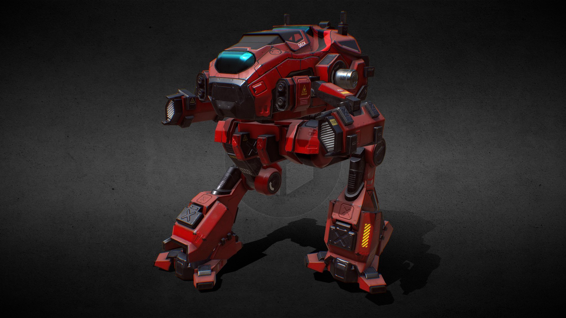 Battle Mech v2 red