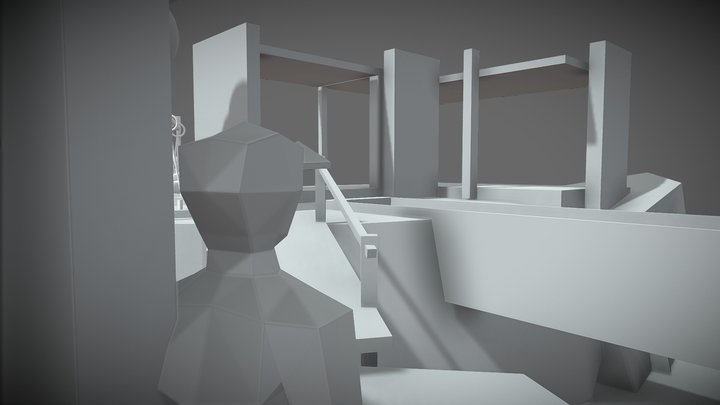 Eco_House - Blockout 3D Model
