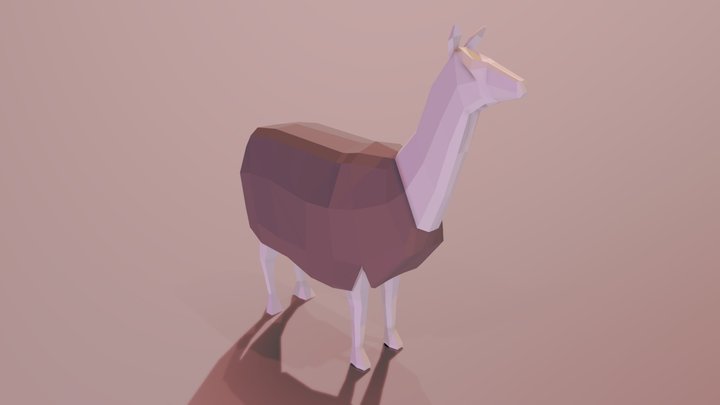 llama_lowpoly 3D Model