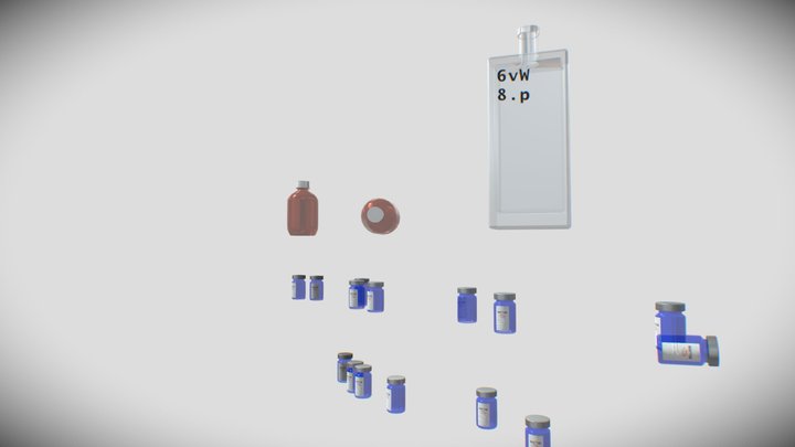Bottles 3D Model