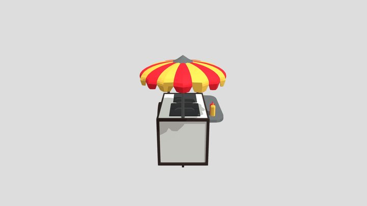 Hot Dog Stand 3D Model