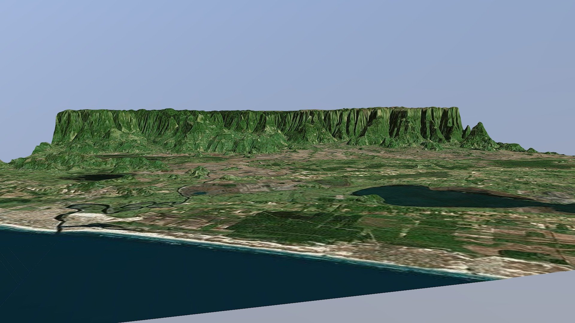 Modelo Digital de Elevação do Platô Serra Geral