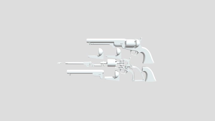 1851-colt-navy-revolver 3D Model