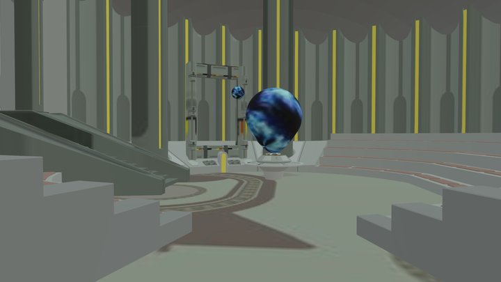2478 Jedi Temple Briefing Room 3D Model
