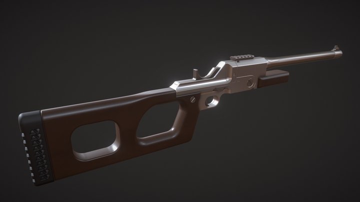 SLF 76 7.62x54r rifle 3D Model