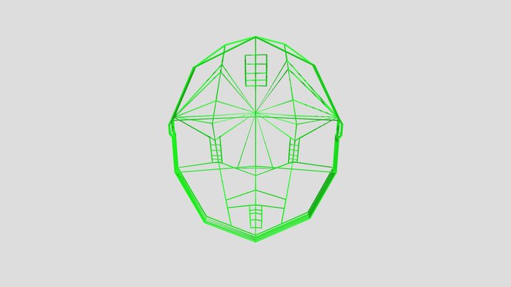 Country Mark Digital Sketch 3D Model