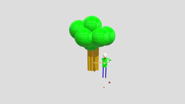 Baldi animation 3D Model