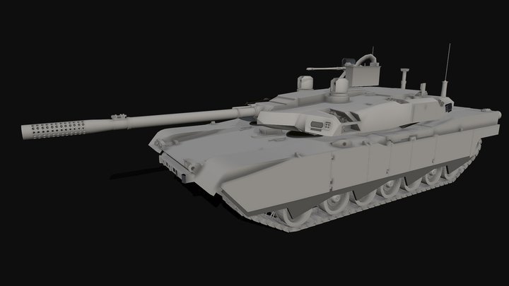 M1AX AbramsX 3D Model
