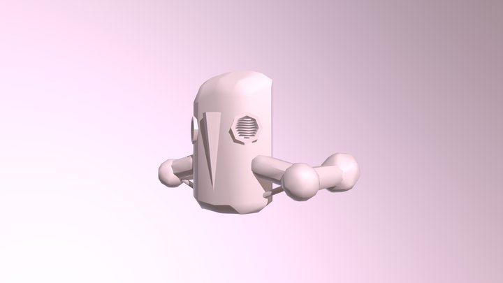 Low Poly Jetpack 3D Model
