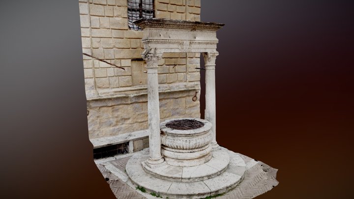 Pienza Pozzo dei Cani 3D Model