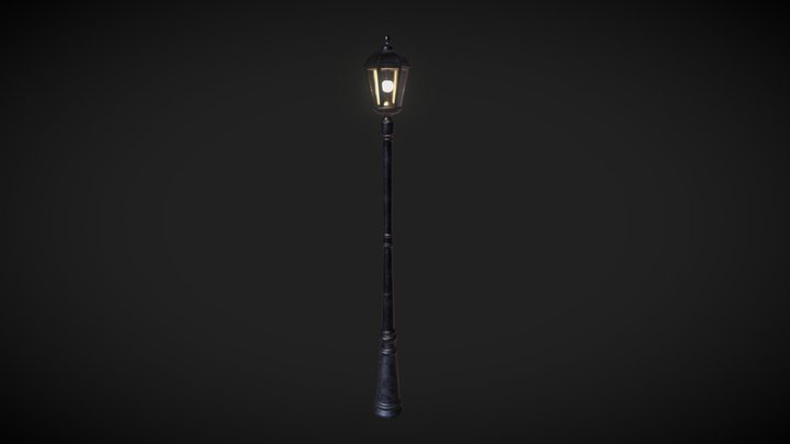 Street Lamp (Game-Ready) 3D Model