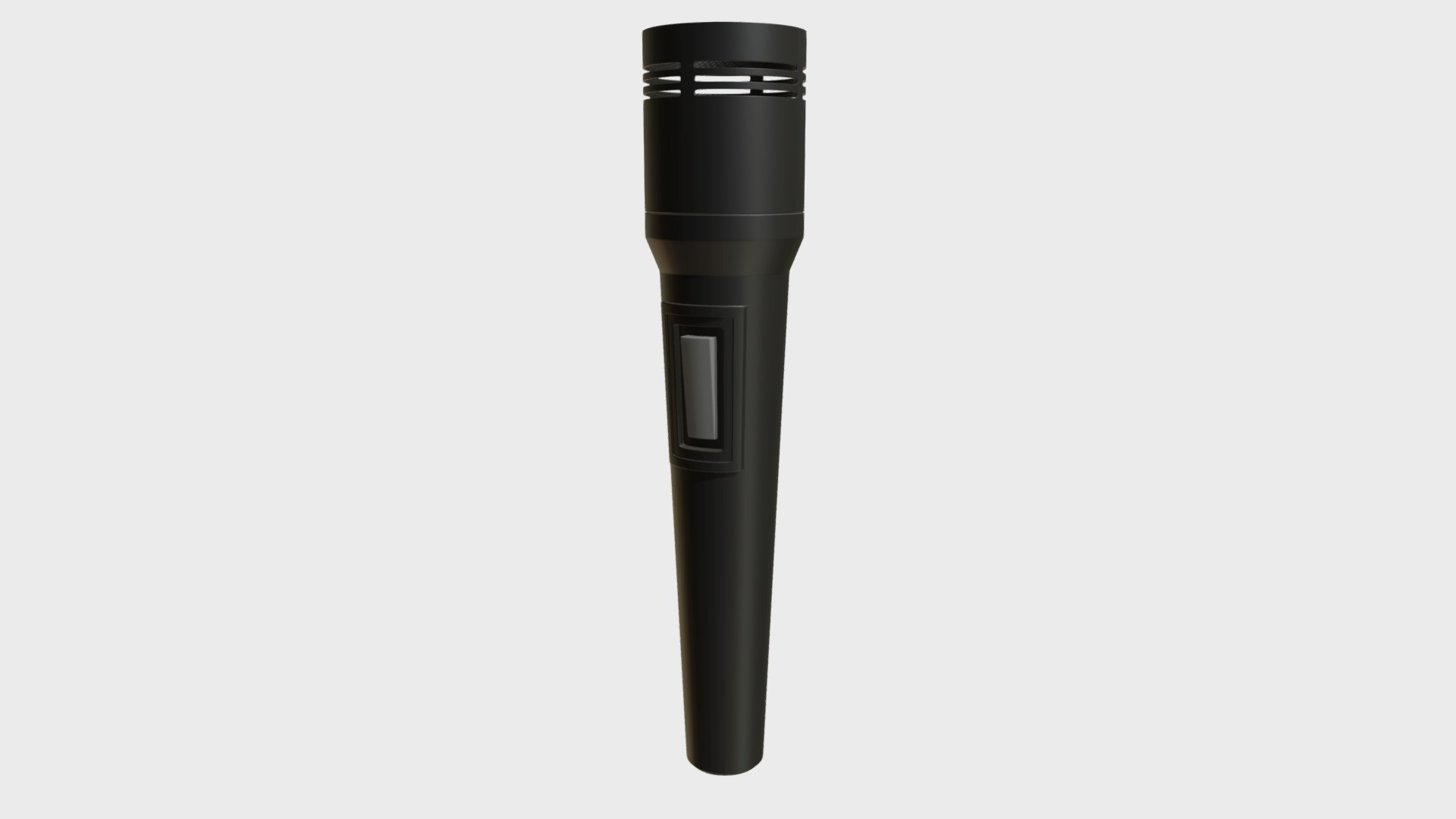 3D model Modern Microphone - This is a 3D model of the Modern Microphone. The 3D model is about a black cylindrical object.