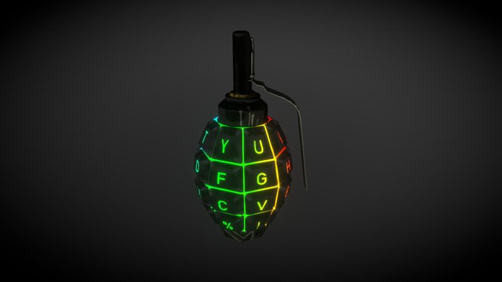 Gamer RGB Granade 3D Model