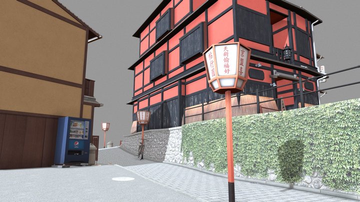 Cityscene Kyoto 3D Model