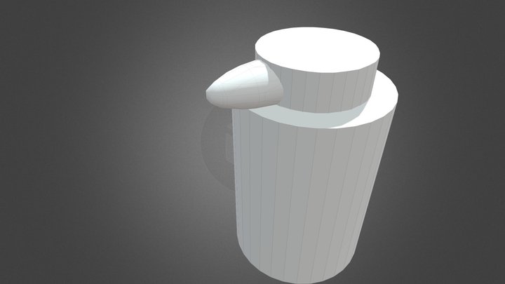 blend paint can without a texture 3D Model