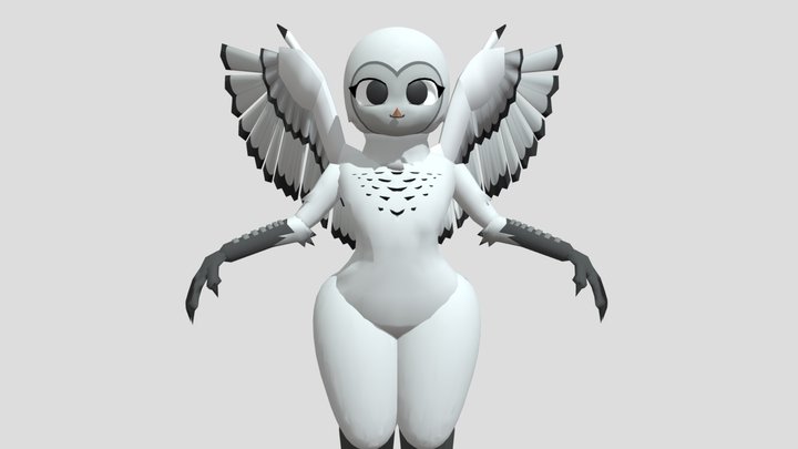 owl female 99 nights in the forest (rigged)(fix)