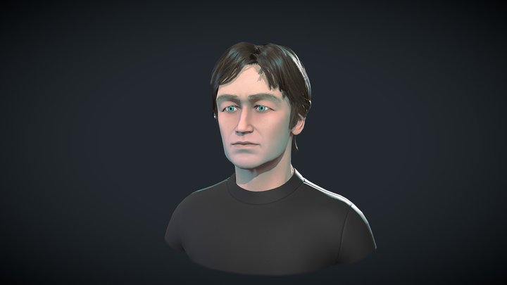 Male Head – Modello 3D gratuito STL