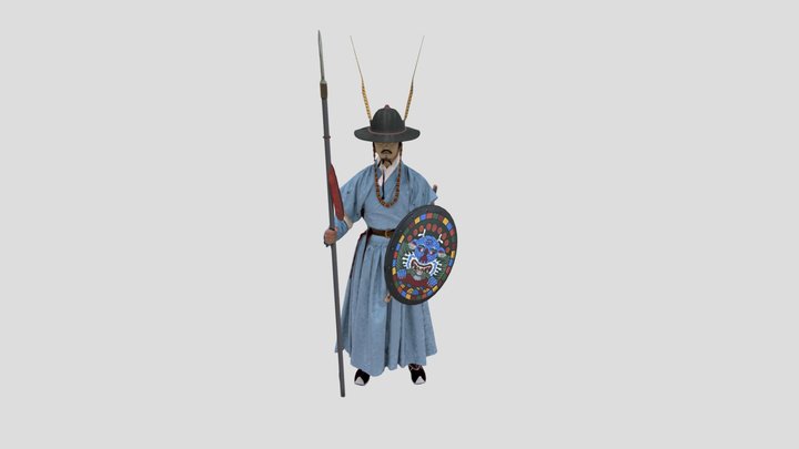 수문장 대졸 3D Model