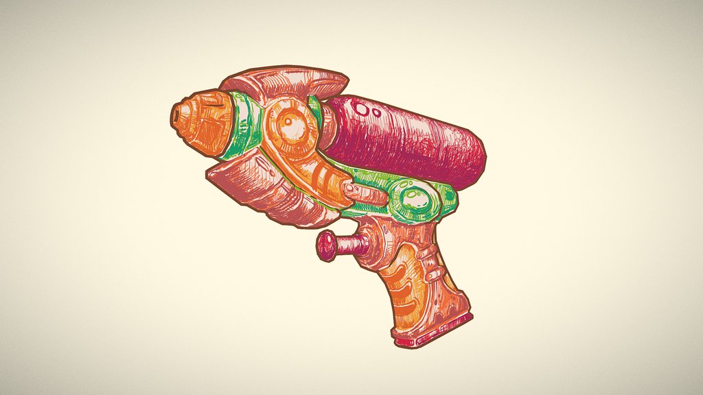 Water gun sketch