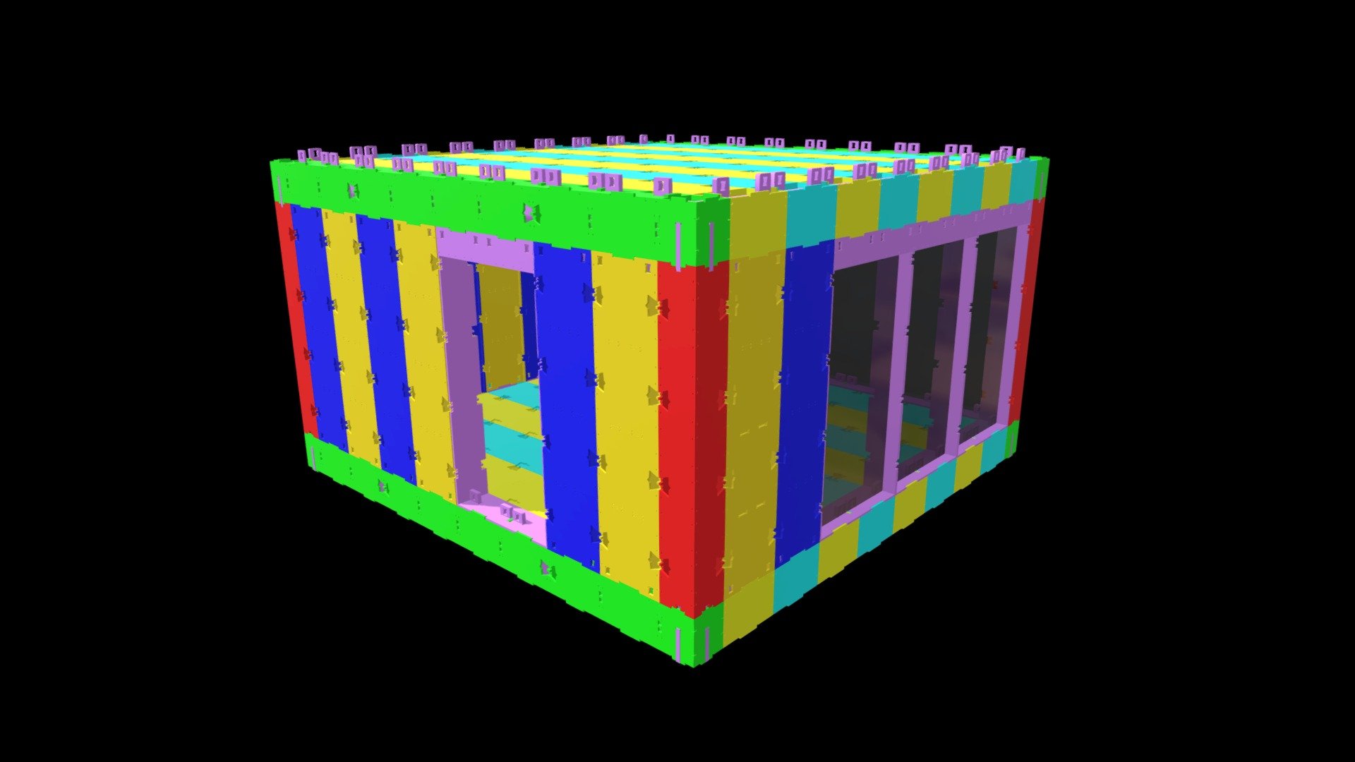 House 13 (edited 4mm MDF laser model)