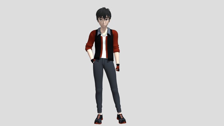 Tariq Anime Character idle 3D Model