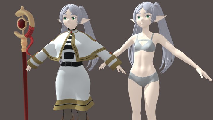 Frieren — 3D Anime Character Model