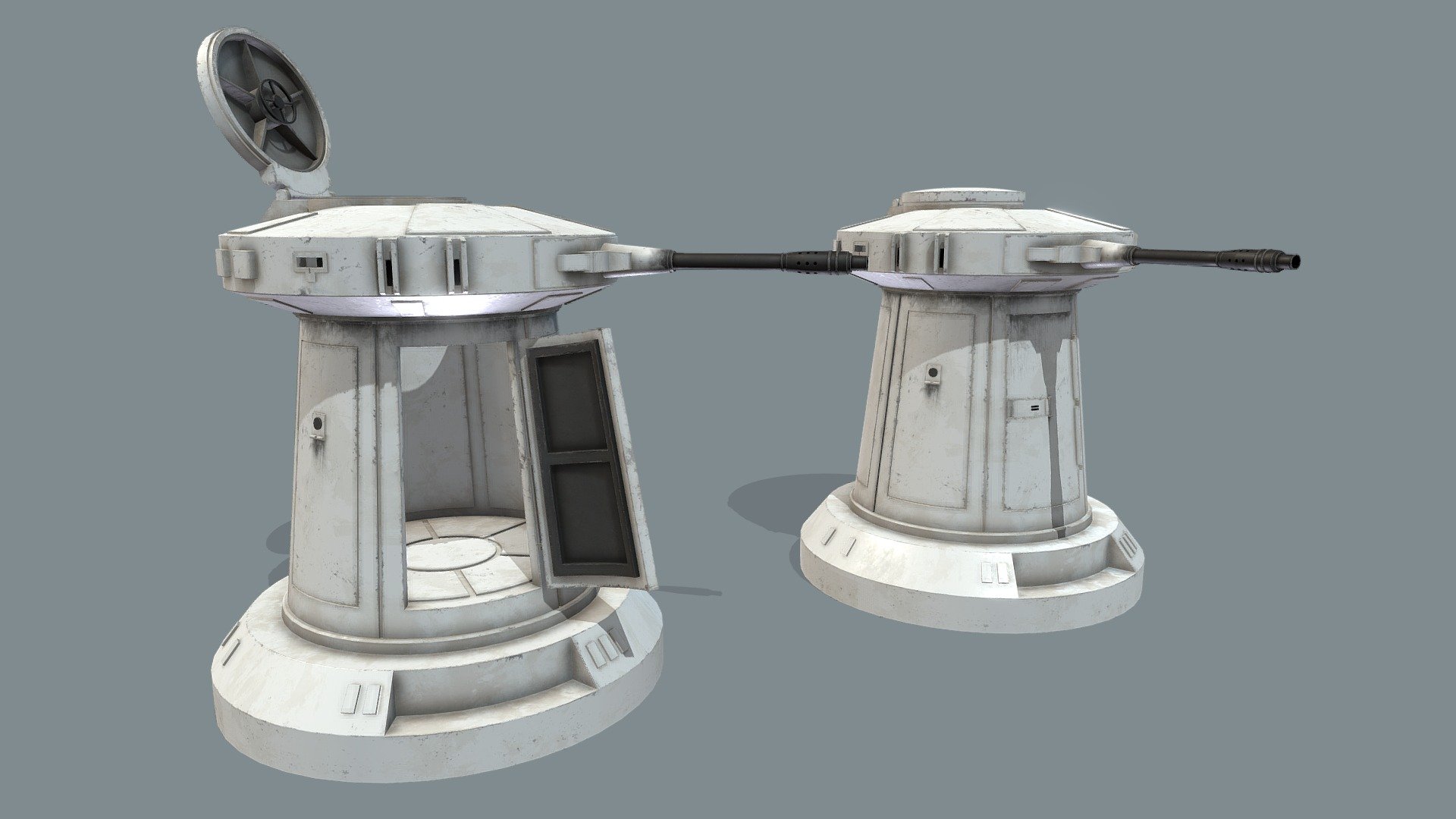 Hoth Gun Turret - Buy Royalty Free 3D model by Philip Gilbert ...