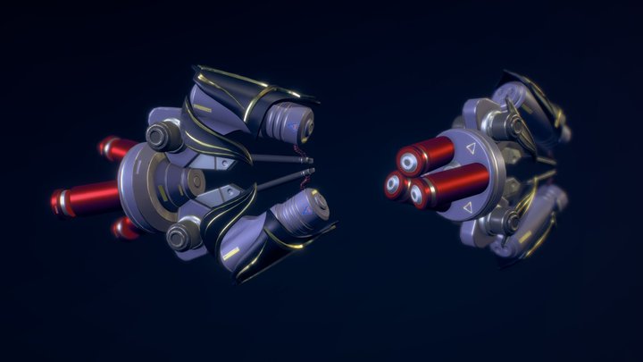 Plasma gun 3D Model