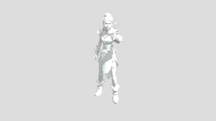Standing Torch Light Torch_1 3D Model