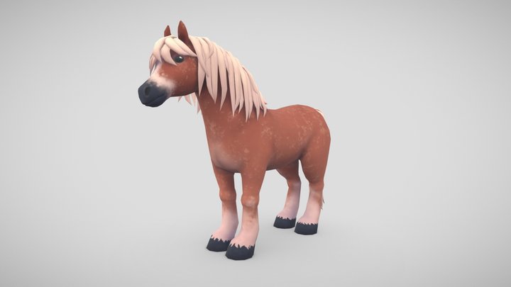 Stylized Horse 3D Model